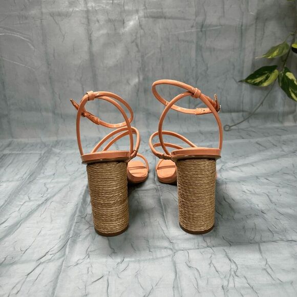 Calvin Klein Women's Sizzle High Block Heel Dress Sandals - Orange 10M - Picture 3 of 6